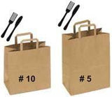 Custom Flat Handle Paper Shopper Bags - Tribute Packaging Inc.