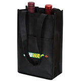Reusable 2 Bottle Wine Bag - Tribute Packaging Inc.