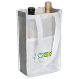 Reusable 2 Bottle Wine Bag - Tribute Packaging Inc.