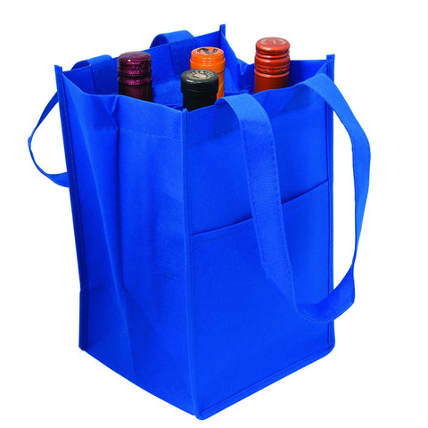 Reusable 4 Bottle Wine Bag - Tribute Packaging Inc.